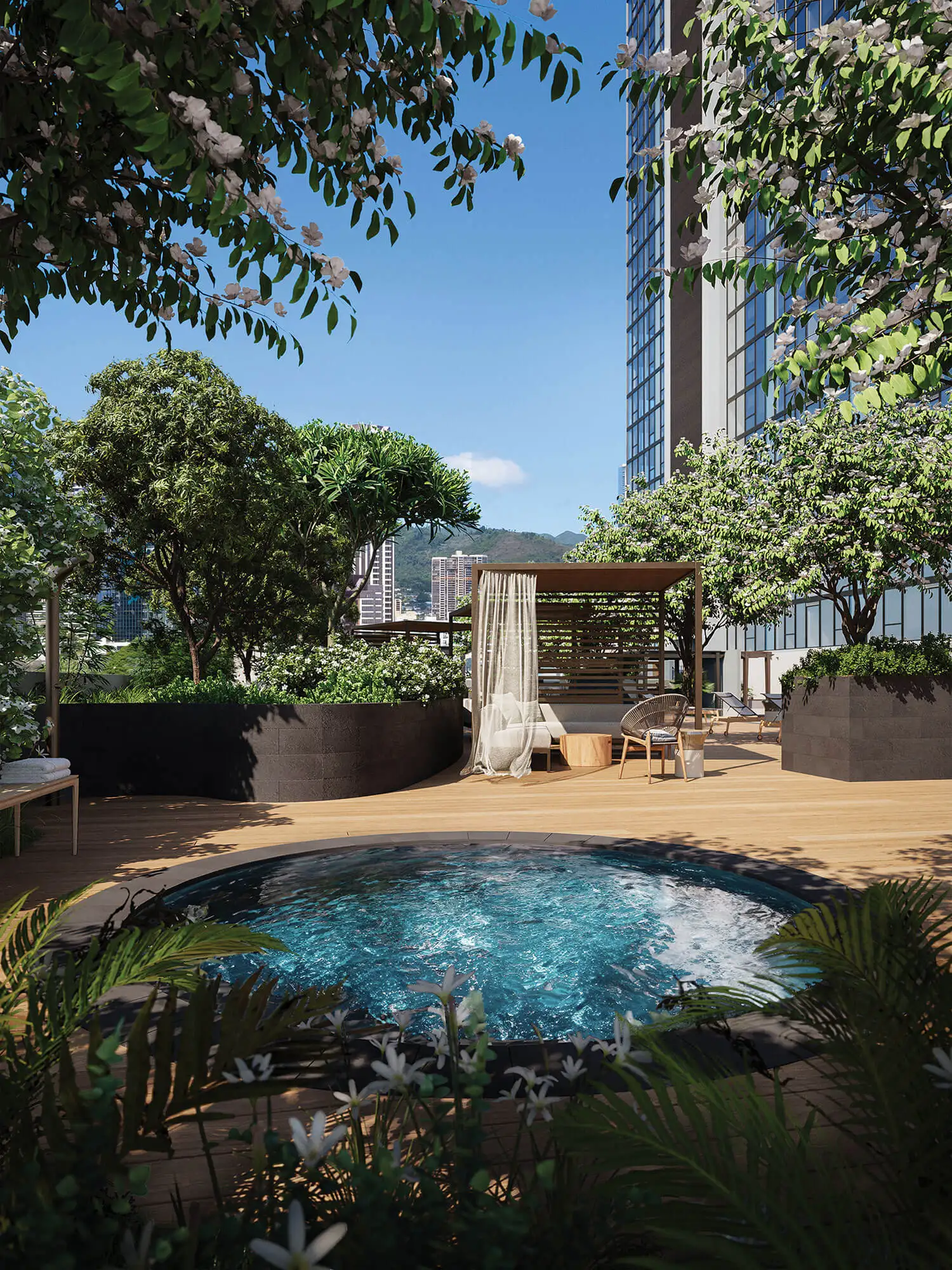 Poolside Lounge and Hot Tub
